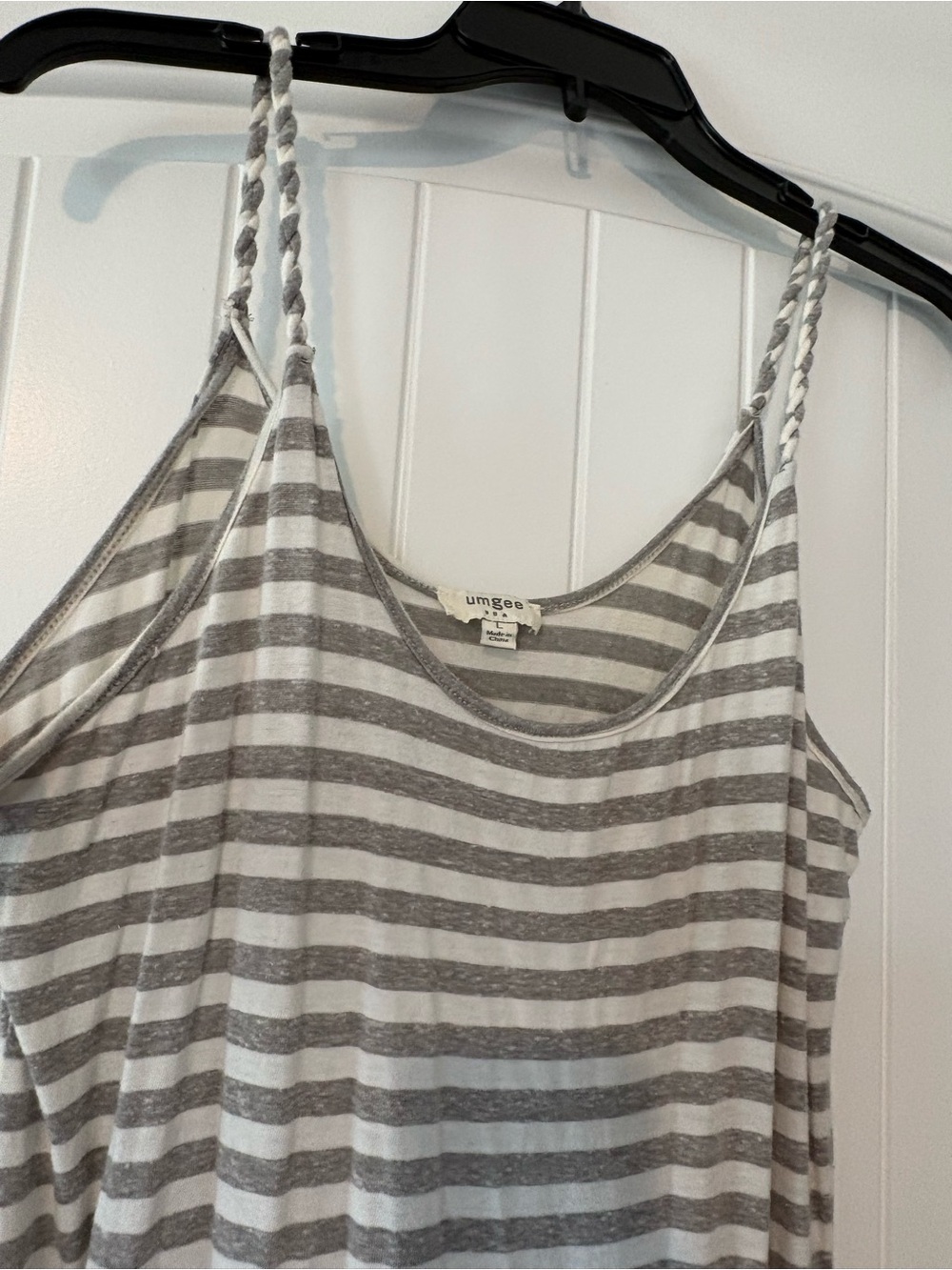 UMGEE Striped Ombré Swim Coverup Maxi Dress with Tassel Hem - Picture 5 of 6